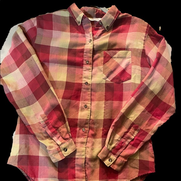 Here’s a hug for you plaid long sleeve shirt - Picture 1 of 5